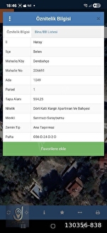 HATAY BELEN DEREBAHÇE SATILIK 554 M2 İMARLI PARSEL - HATAY BELEN fotoğraf 4