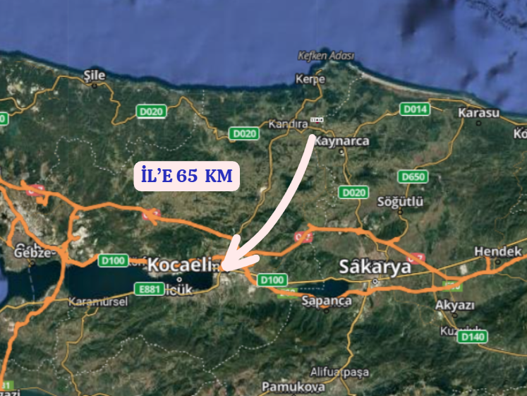 KOCAELİ KANDIRA NEFSİYADEŞ   KÖYÜNDE 495  M²  TARLA  SATILIKTIR - KOCAELİ KANDIRA fotoğraf 6