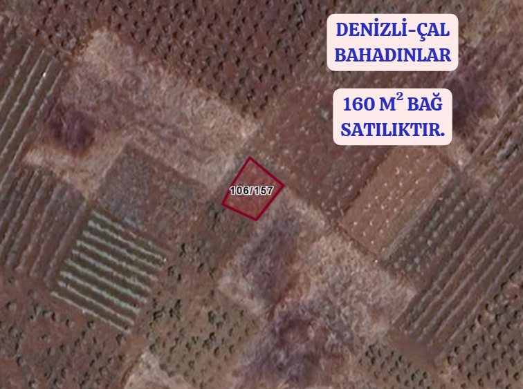 DENİZLİ ÇAL BAHADINLAR  KÖYÜNDE 160 M² BAĞ  SATILIKTIR - DENİZLİ ÇAL fotoğraf 2