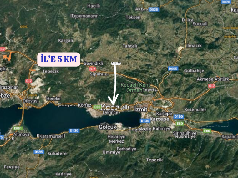 KOCAELİ DERİNCE KAŞIKÇI    KÖYÜNDE TOPLAMDA  925 M²  TARLA  SATILIKTIR - KOCAELİ DERİNCE fotoğraf 6