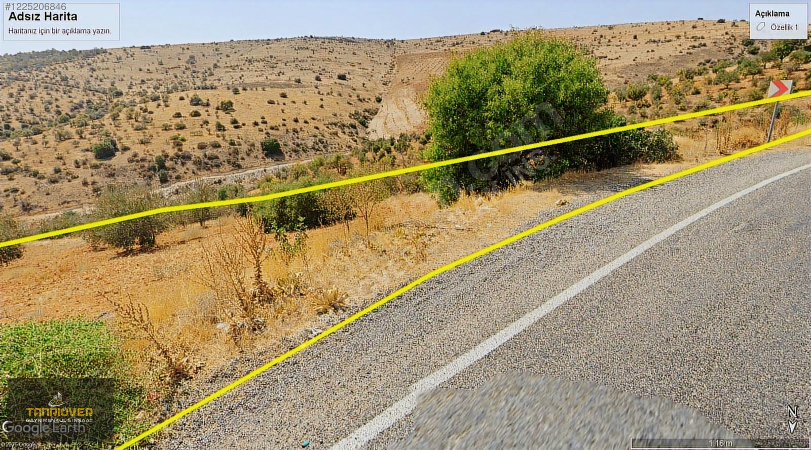 NİZİP SALKIMDA TANRIÖVER GAYRİMENKUL YOL KENARI YATIRIMLIK ARAZİ - GAZİANTEP NİZİP fotoğraf 3