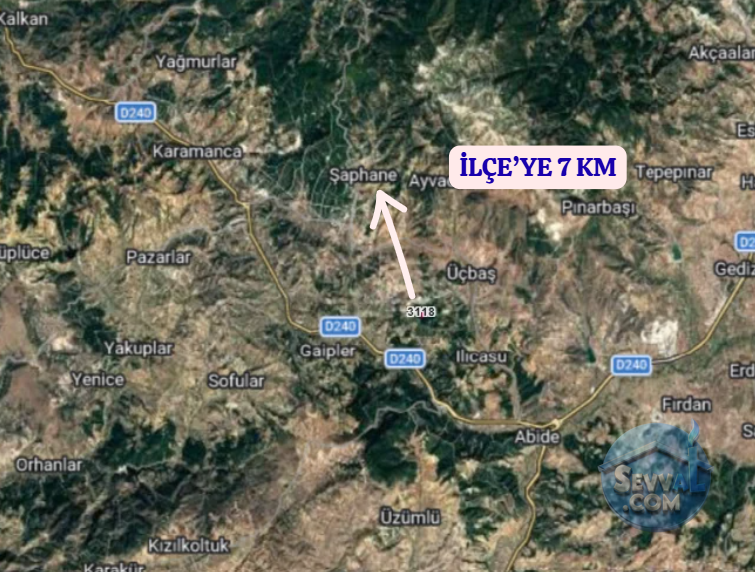KÜTAHYA ŞAPHANE ÜÇBAŞ  KÖYÜNDE 18.552 M²  TARLA  SATILIKTIR - KÜTAHYA ŞAPHANE fotoğraf 5