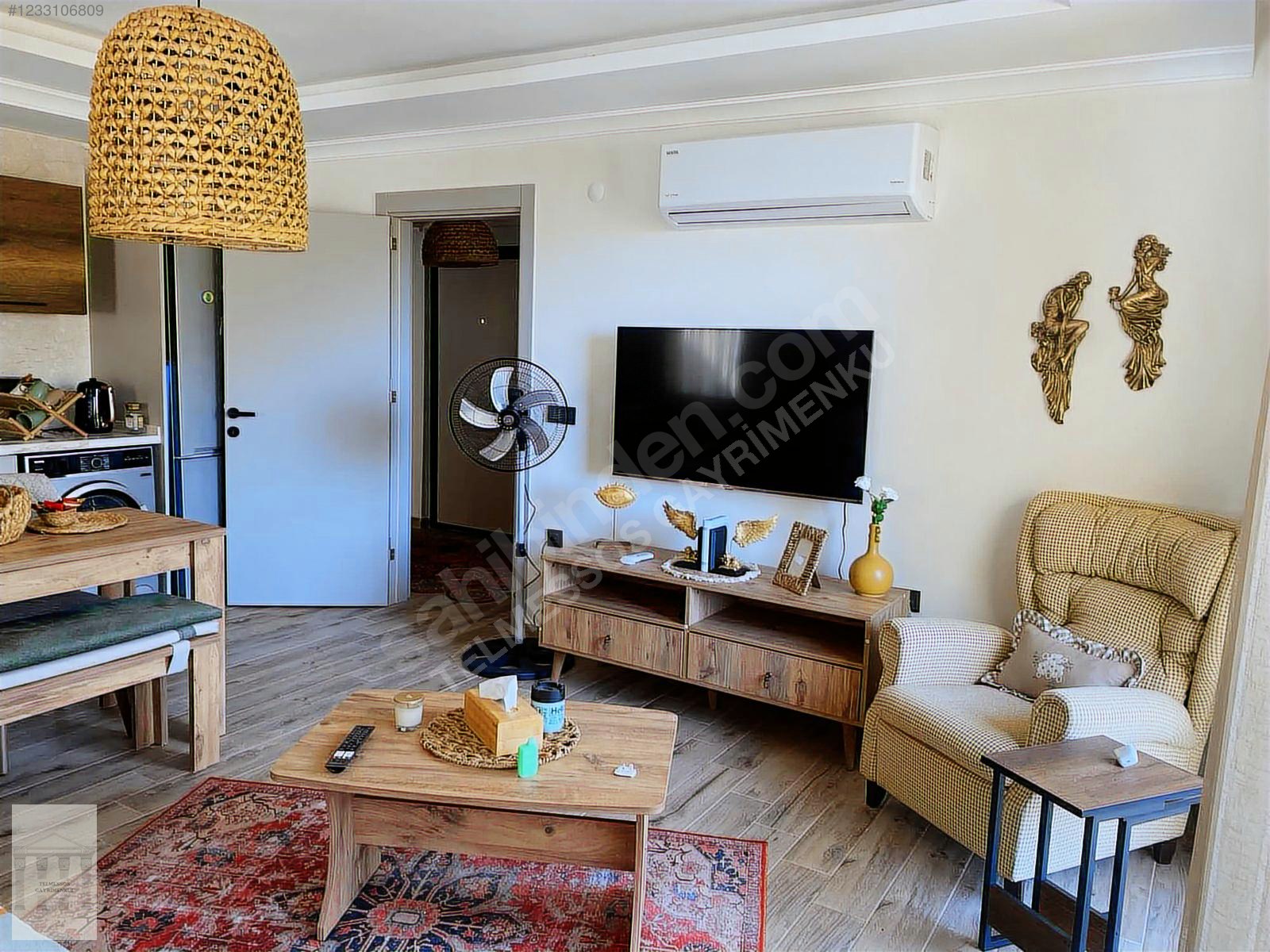 Keloğlun'da havuzlu sitede satılık 2 + 1 eşyaları ara kat daire - MUĞLA FETHİYE fotoğraf 6