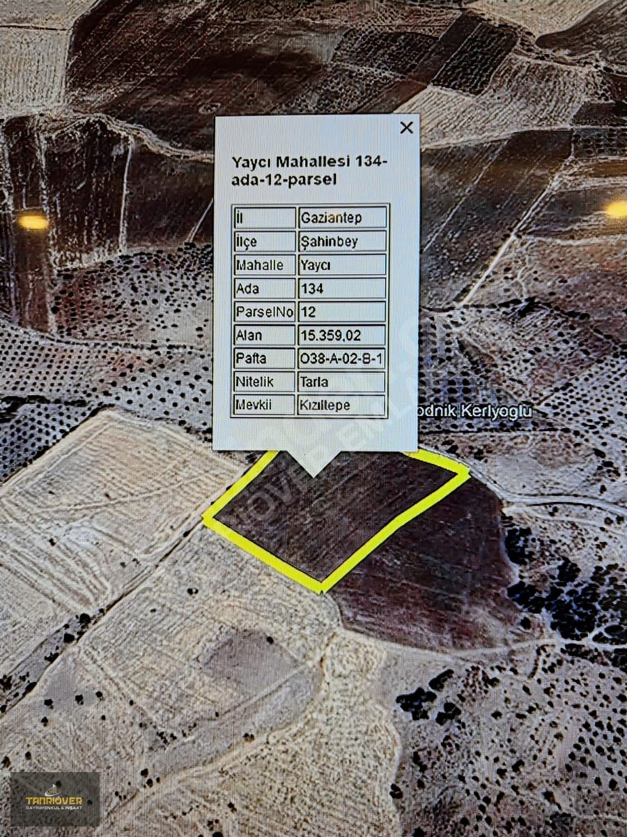 Şahinbey Yaycıda Tanrıöver Gayrimenkul'den Satılık Arazi - GAZİANTEP ŞAHİNBEY fotoğraf 2