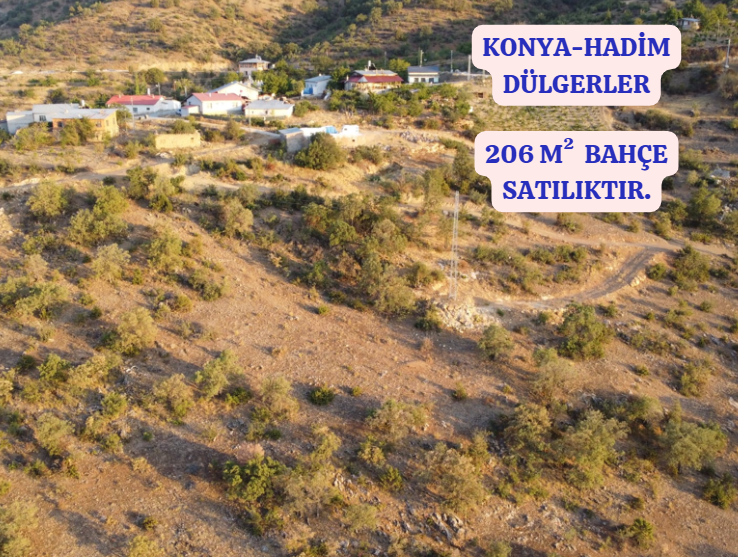 KONYA HADİM DÜLGERLER   KÖYÜNDE 206 M²  BAHÇE  SATILIKTIR - KONYA HADİM fotoğraf 3