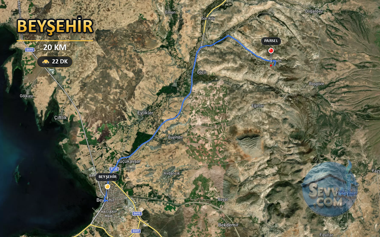 KONYA BEYŞEHİR GÖNEN 2.929 m² SATILIK ARSA - KONYA BEYŞEHİR fotoğraf 5