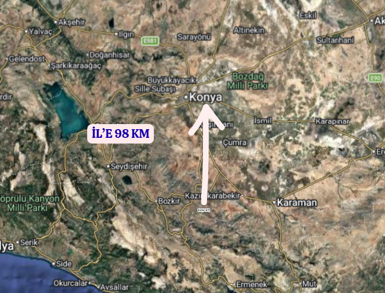 KONYA HADİM YUKARIEŞENLER   KÖYÜNDE 4.580  M²  TARLA SATILIKTIR - KONYA HADİM fotoğraf 7