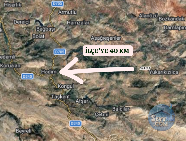 KONYA HADİM GÖYNÜKKIŞLA  KÖYÜNDE 2.492 M²  TARLA  SATILIKTIR - KONYA HADİM fotoğraf 5