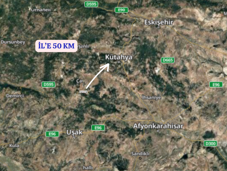 KÜTAHYA GEDİZ YENİGÜNEY  KÖYÜNDE 606   M² ARSA  SATILIKTIR - KÜTAHYA GEDİZ fotoğraf 10