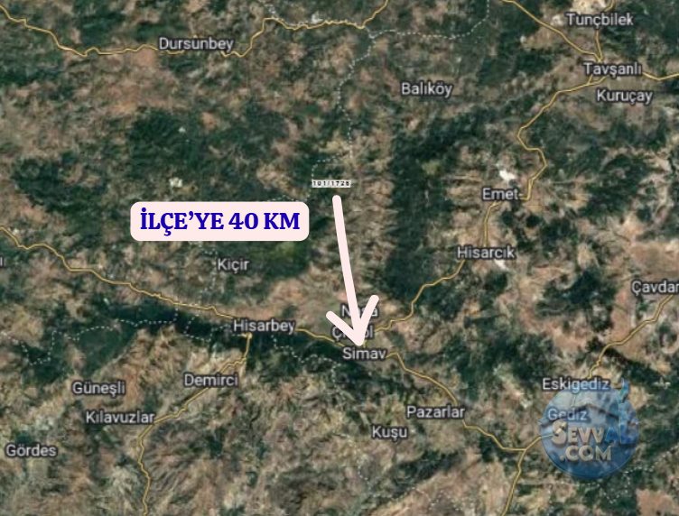 KÜTAHYA SİMAV HASANÖREN  KÖYÜNDE  1.099 M² TARLA  SATILIKTIR - KÜTAHYA SİMAV fotoğraf 5