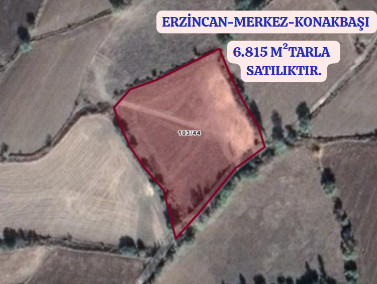 ERZİNCAN  MERKEZ KONAKBAŞI KÖYÜNDE 6.815 M² TARLA SATILIKTIR - ERZİNCAN MERKEZ fotoğraf 2