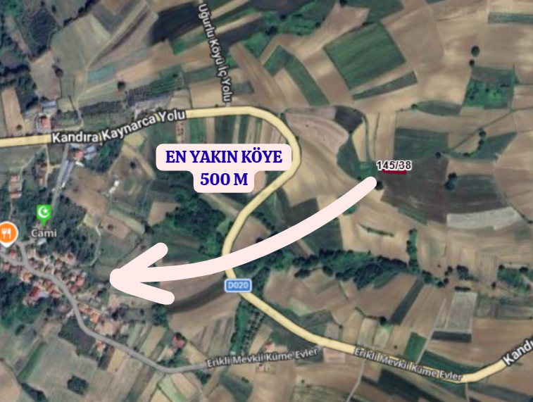 KOCAELİ KANDIRA NEFSİYADEŞ   KÖYÜNDE  632  M²  TARLA SATILIKTIR - KOCAELİ KANDIRA fotoğraf 4