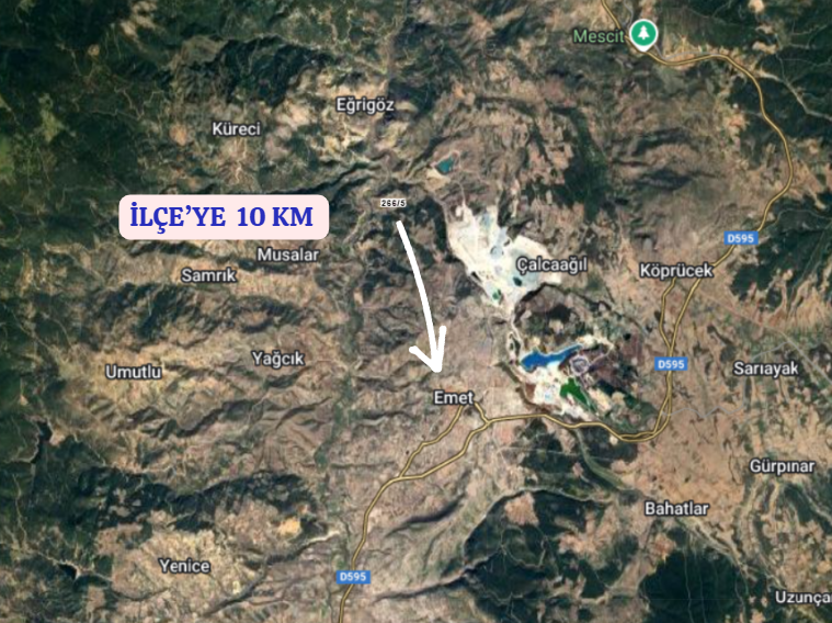 KÜTAHYA EMET EĞRİSÖZ-KALEHİSAR KÖYÜNDE 333  M²  TARLA  SATILIKTIR  - KÜTAHYA EMET fotoğraf 4