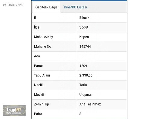 BOZÜYÜK SÖĞÜT ASFALT YOLA CEPHELİ TARLA - BİLECİK SÖĞÜT fotoğraf 4