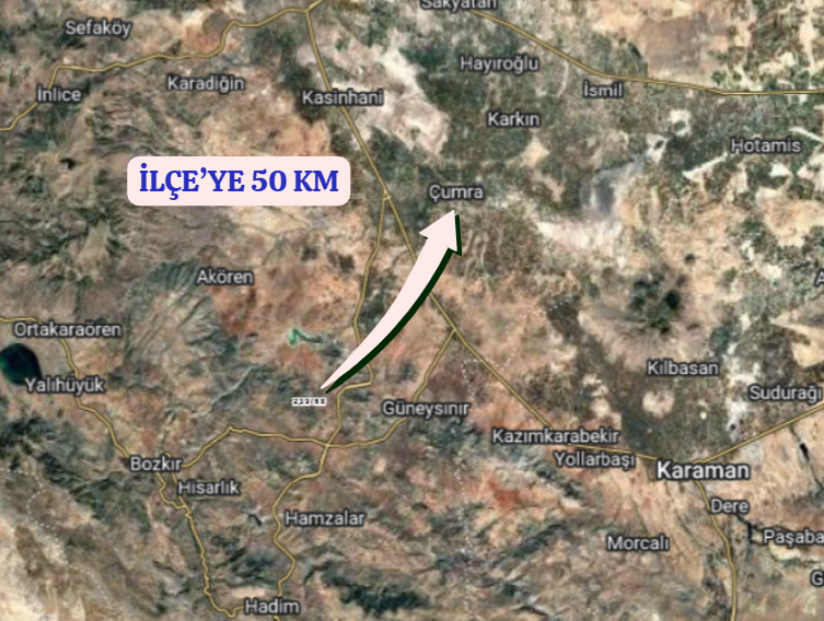 KONYA ÇUMRA AFŞAR   KÖYÜNDE  445  M²  TARLA  SATILIKTIR - KONYA ÇUMRA fotoğraf 5