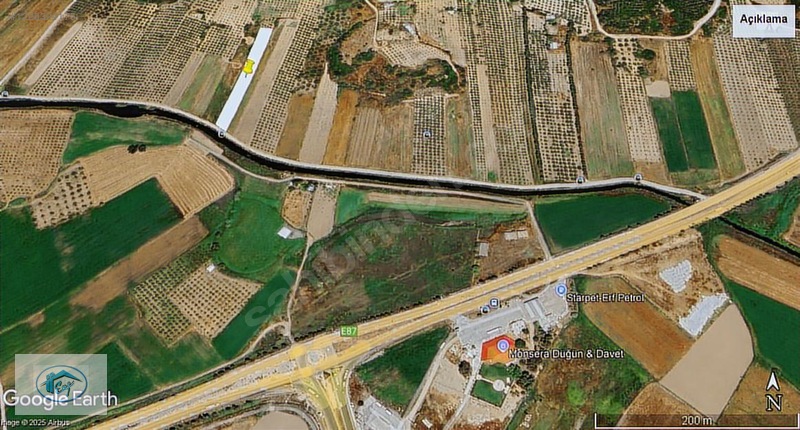 ASFALT YOLA CEPHELİ, DENİZE VE TOPLU TAŞIMAYA YAKIN ZEYTİNLİK