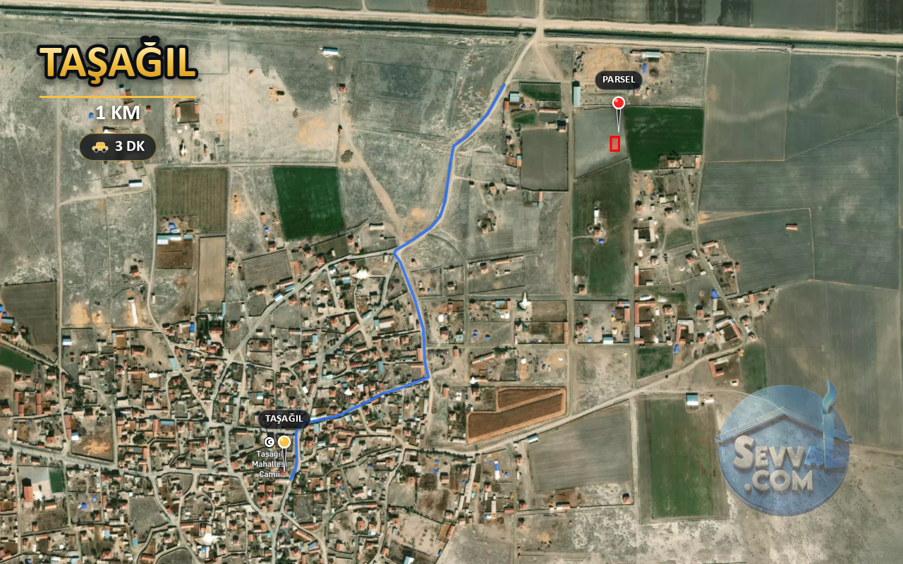 KONYA ÇUMRA TAŞAĞIL 391 m² SATILIK ARSA - KONYA ÇUMRA fotoğraf 6