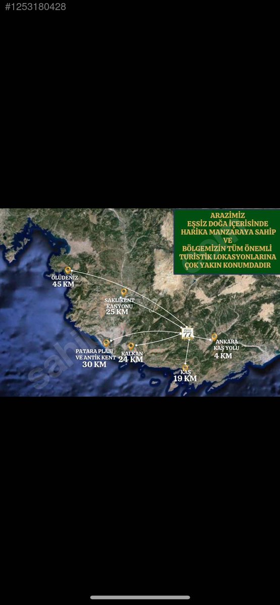 Arsa Antalya Kaş Kemer Yılanlıda 250 M² SATILIK ARSA  - ANTALYA KAŞ fotoğraf 2