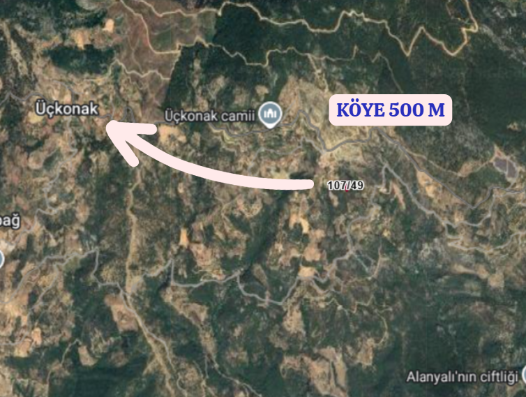 ANTALYA GAZİPAŞA ÜÇKONAK   KÖYÜNDE 333  M² TARLA  SATILIKTIR - ANTALYA GAZİPAŞA fotoğraf 6