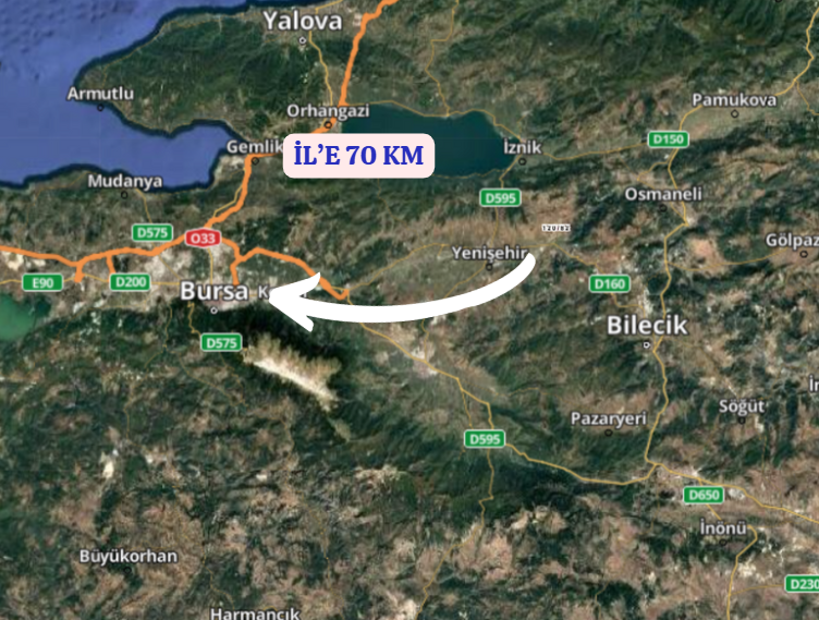 BURSA YENİŞEHİR TERZİLER KÖYÜNDE 63  M² TARLA  SATILIKTIR - BURSA YENİŞEHİR fotoğraf 8