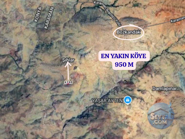 KARAMAN MERKEZ BOZKANDAK  KÖYÜNDE  5.700 M²   BAĞ  SATILIKTIR - KARAMAN MERKEZ fotoğraf 4