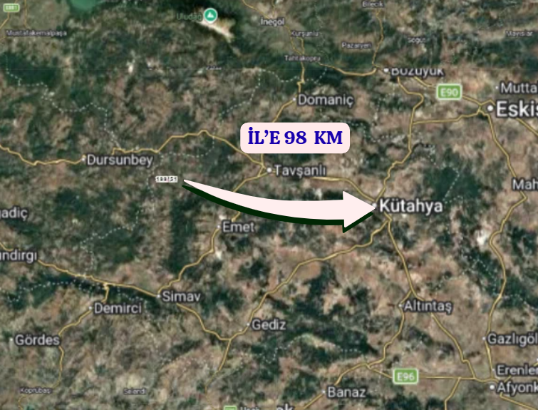 KÜTAHYA TAVŞANLI AYDINLAR  KÖYÜNDE 393 M²  TARLA  SATILIKTIR - KÜTAHYA TAVŞANLI fotoğraf 7