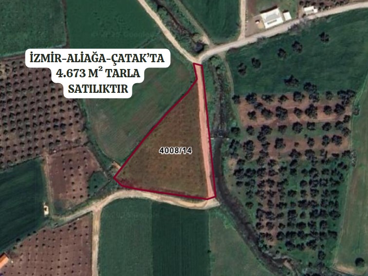 İZMİR ALİAĞA ÇATAK MAHALLESİ'NDE 4.673 M² TARLAMIZ SATILIKTIR - İZMİR ALİAĞA fotoğraf 2