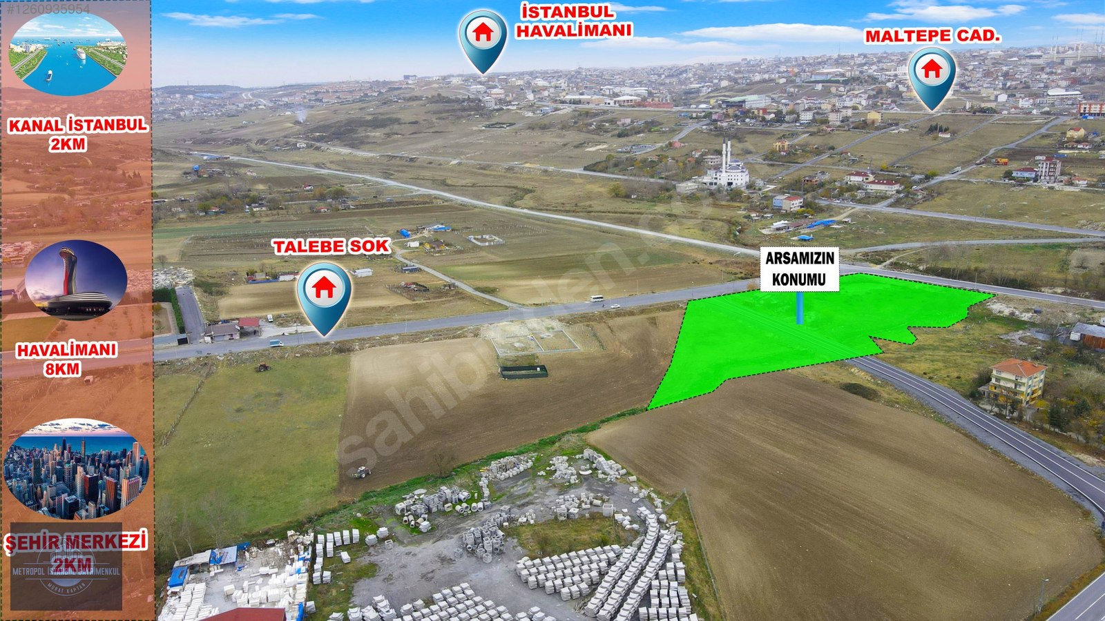 ÇİLİNGİR DE CADDE CEPHE ARSA - İSTANBUL ARNAVUTKÖY fotoğraf 7