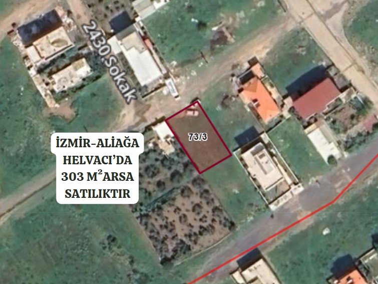 İZMİR ALİAĞA HELVACI MAHALLESİ’NDE 303 M² ARSA SATILIKTIR - İZMİR ALİAĞA fotoğraf 2
