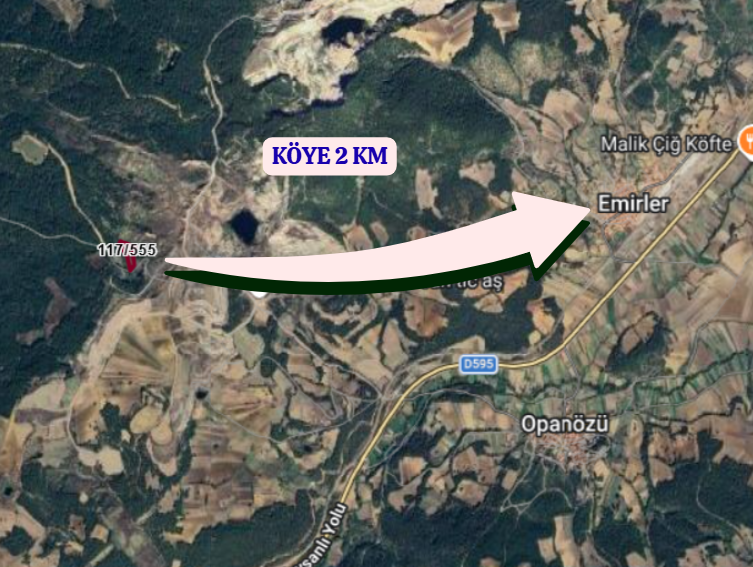 KÜTAHYA TAVŞANLI EMİRLER  KÖYÜNDE  6.290 M²  TARLA  SATILIKTIR - KÜTAHYA TAVŞANLI fotoğraf 4
