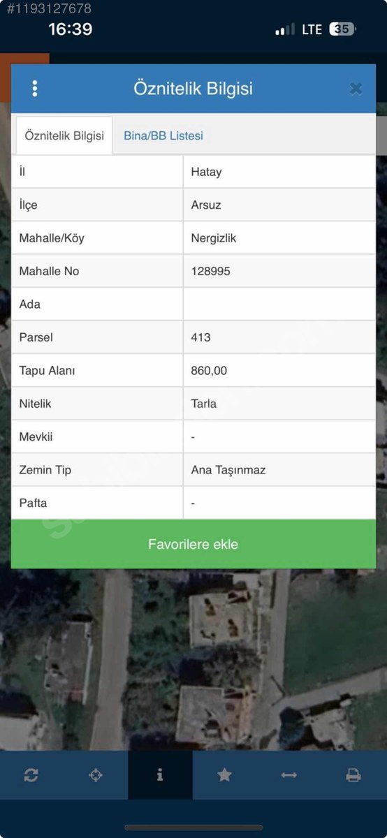 Mahalle girişinde SATILIK ARSA 860 M²  Hatay / Arsuz / Nergizlik Mh. - HATAY ARSUZ fotoğraf 2