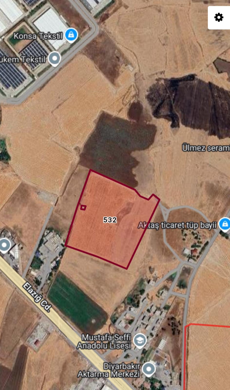 ELAZIĞ YOLUNA 2. PARSELDE GELECEĞE YATIRIM TARLA 2.300M² - DİYARBAKIR YENİŞEHİR fotoğraf 3