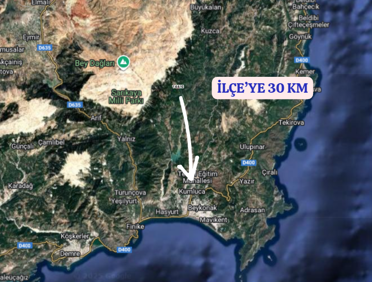 ANTALYA KUMLUCA KARACAÖREN  KÖYÜNDE 1.435  M²   BAHÇE  SATILIKTIR - ANTALYA KUMLUCA fotoğraf 5