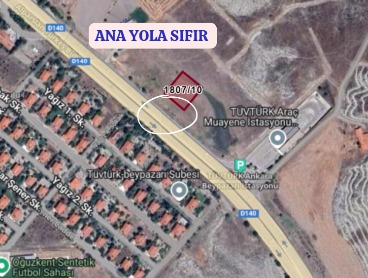 ANKARA  BEYPAZARI AYVAŞIK KÖYÜNDE 1.136 M² ARSAMIZ SATILIKTIR. - ANKARA BEYPAZARI fotoğraf 4