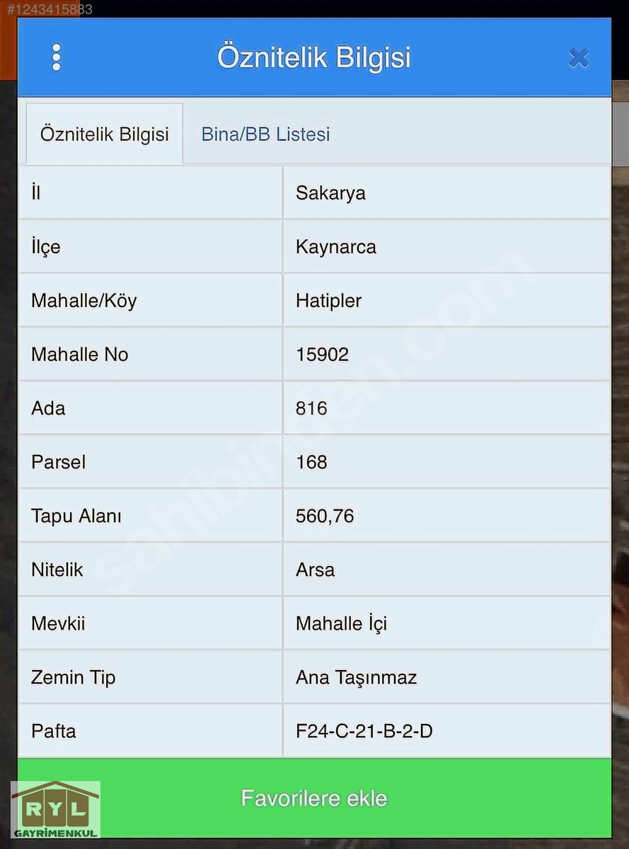 SAKARYA KAYNARCA'DA SATILIK KONUT+TİCARİ İMARLI 560 M2 ARSA - SAKARYA KAYNARCA fotoğraf 33