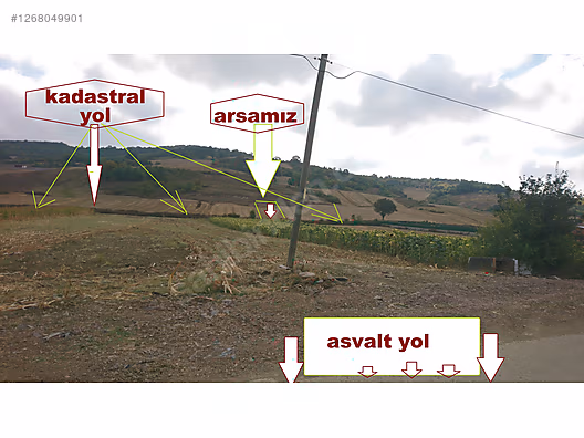 KOCAELİ DERİNCE KARAGÖLLÜ  KÖYÜ’NDE 612 M² TARLA SATILIKTIR - KOCAELİ DERİNCE fotoğraf 5