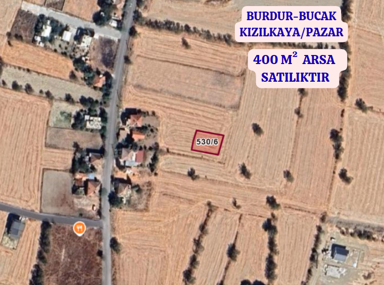 BURDUR BUCAK KIZILKAYA/PAZAR   KÖYÜNDE 400  M²  ARSA SATILIKTIR - BURDUR BUCAK fotoğraf 2