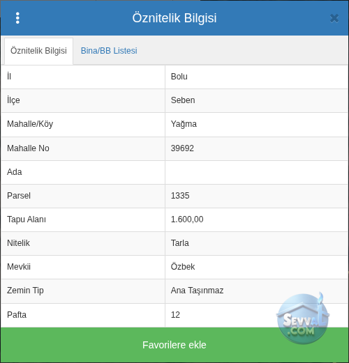 BOLU SEBEN YAĞMA  KÖYÜNDE 1.600 M²  TARLA  SATILIKTIR - BOLU SEBEN fotoğraf 8