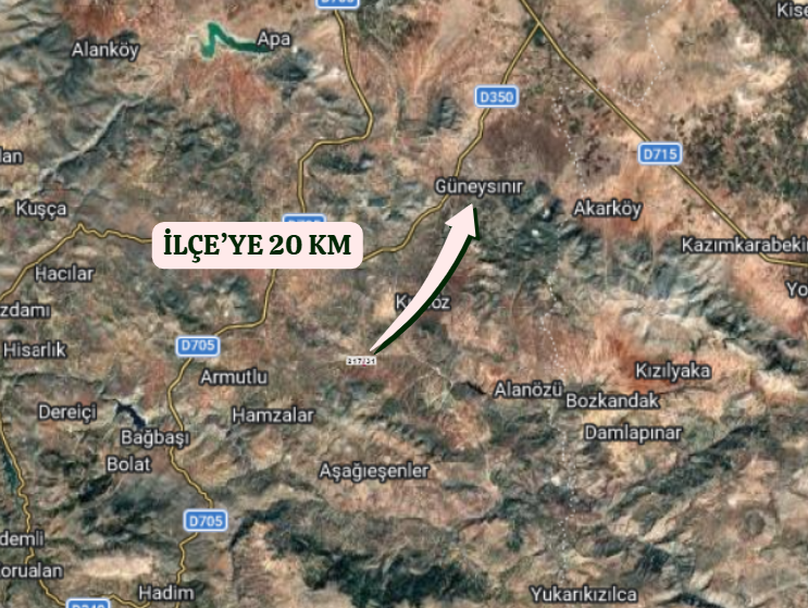 KONYA GÜNEYSINIR AĞRAS   KÖYÜNDE 5.832 M²  BAĞ  SATILIKTIR - KONYA GÜNEYSINIR fotoğraf 5