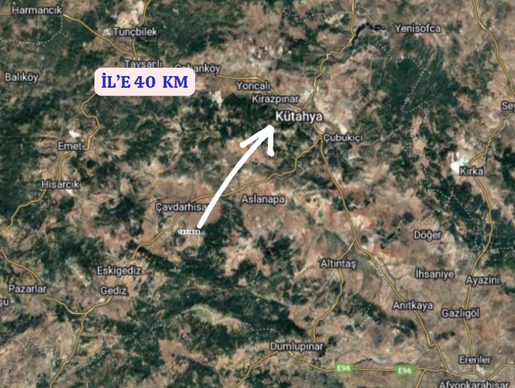 KÜTAHYA ÇAVDARHİSAR YENİCEARMUTCUK  KÖYÜ’NDE 10.561 M² TARLA SATILIKTIR  - KÜTAHYA ÇAVDARHİSAR fotoğraf 6