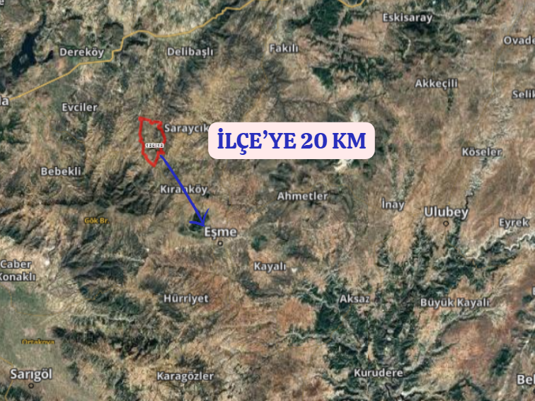 UŞAK EŞME OYMALI KÖYÜNDE 10.100 M² TARLASATILIKTIR - UŞAK EŞME fotoğraf 6