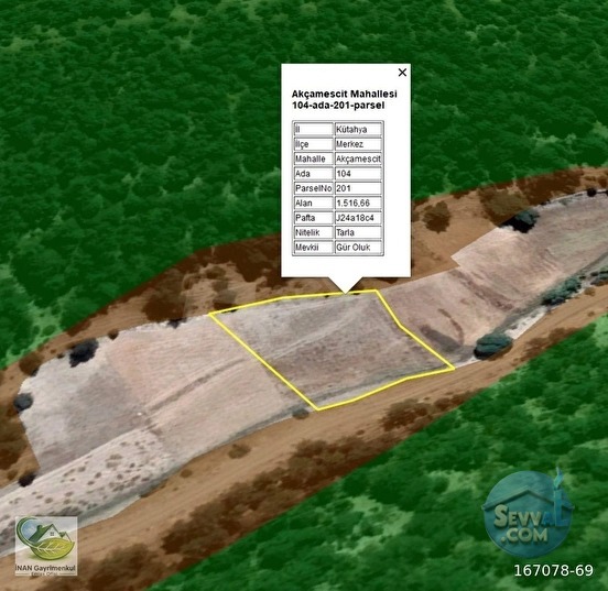 🚨 KÜTAHYA / AKÇAMESCİT'TE 1.516 M² YATIRIMLIK HARİKA ARAZİ 🚨 - KÜTAHYA MERKEZ fotoğraf 8