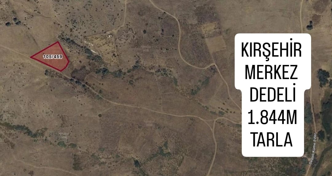 KIRŞEHİR MERKEZ DEDELİ KÖYÜ 1/2 HİSSELİ 1.844M² TARLAMIZ SATILIK - KIRŞEHİR MERKEZ fotoğraf 2