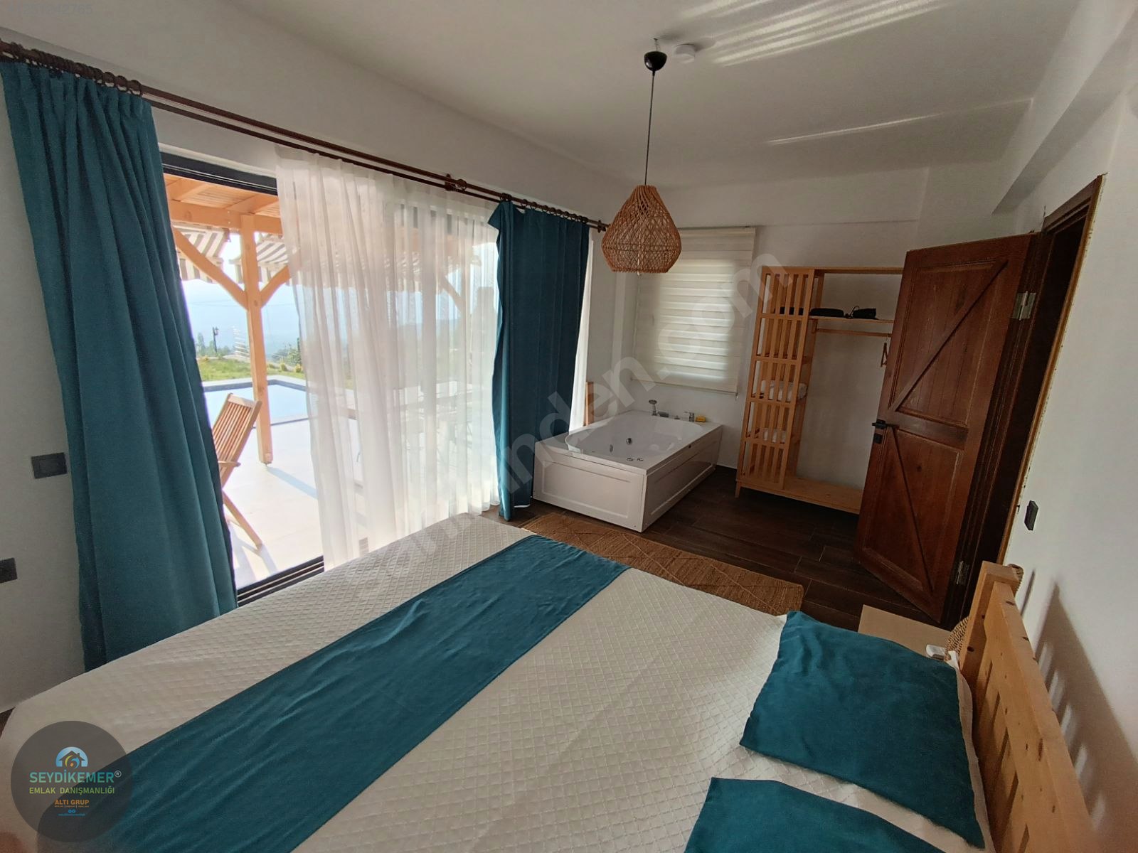 SEYDİKEMER YAKAKOYDE MUHTEŞEM MANZARALI TAŞ VİLLA - MUĞLA SEYDİKEMER fotoğraf 8
