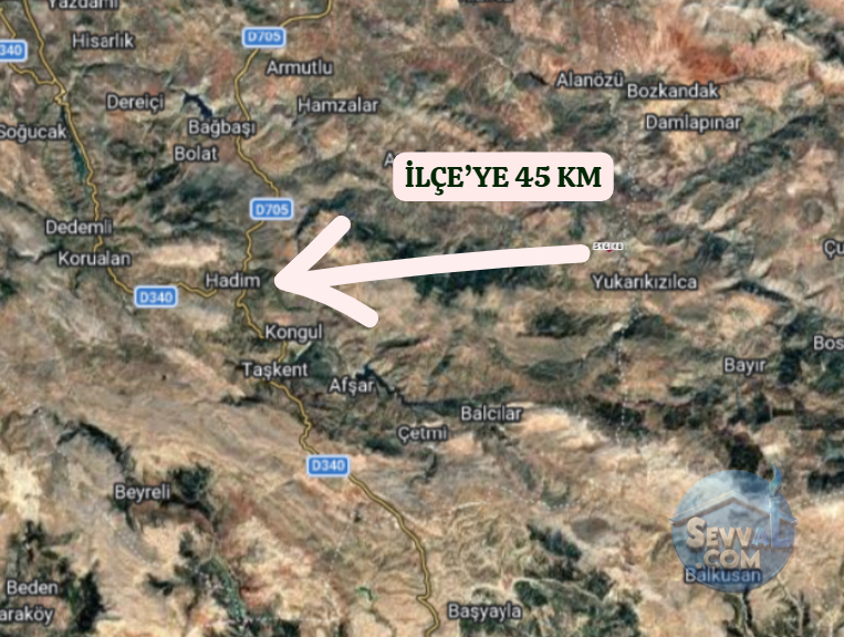 KONYA HADİM GÖYNÜKKIŞLA  KÖYÜNDE 4.741 M²  TARLA  SATILIKTIR - KONYA HADİM fotoğraf 5