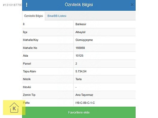 BALIKESİR ALTIEYLÜL GÜMÜŞÇEŞME MAH.DE 5.734 M² TARLA SATILIKTIR - BALIKESİR ALTIEYLÜL fotoğraf 6