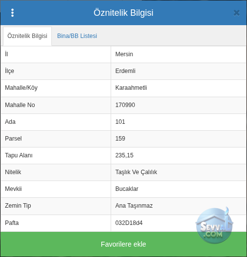 MERSİN ERDEMLİ KARAAHMETLİ 235 m² SATILIK ARSA - MERSİN ERDEMLİ fotoğraf 3
