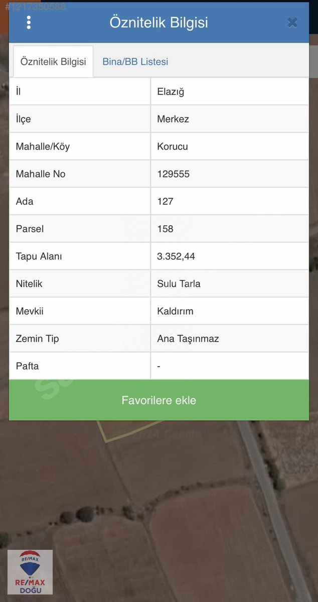 REMAX DOĞUDAN KORUCU KÖYÜNDE SATILIK GÖL MANZARALI TARLA - ELAZIĞ MERKEZ fotoğraf 6