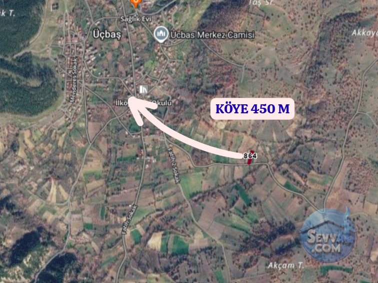 KÜTAHYA ŞAPHANE ÜÇBAŞ  KÖYÜNDE 814 M²  TARLA  SATILIKTIR - KÜTAHYA ŞAPHANE fotoğraf 4