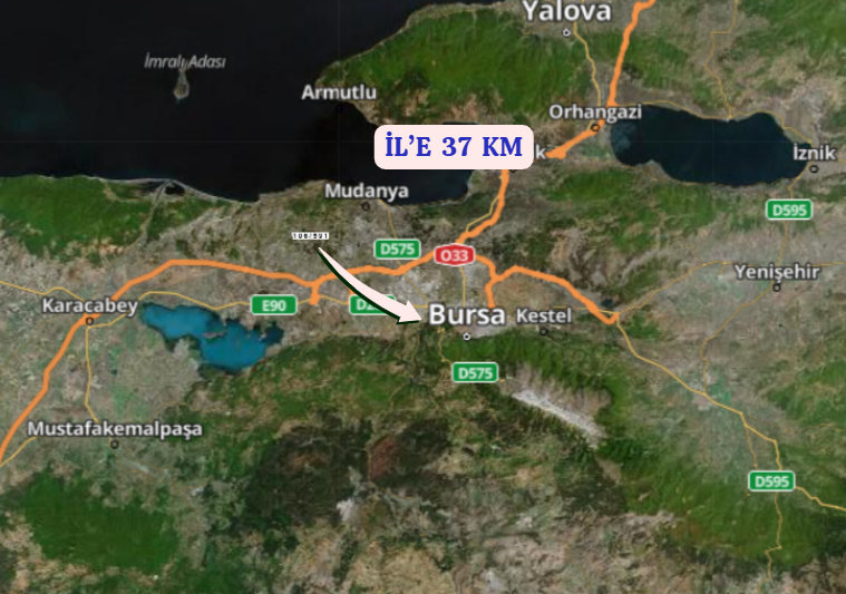 BURSA MUDANYA DEREKÖY   KÖYÜNDE 8.768 M² ZEYTİNLİK SATILIKTIR. - BURSA MUDANYA fotoğraf 6